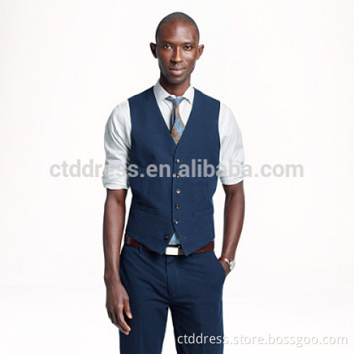 2014 Men's suit vest in Euro style super wool slim fit custom vest